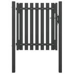 vidaXL Poort 1x1,25 m staal antraciet, Tuin en Terras, Verzenden, Nieuw
