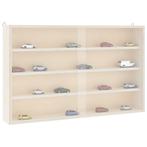 vidaXL Houten verzamelvitrine met deuren 60x8,5x37 cm, Huis en Inrichting, Kasten | Wandmeubels, Verzenden, Nieuw