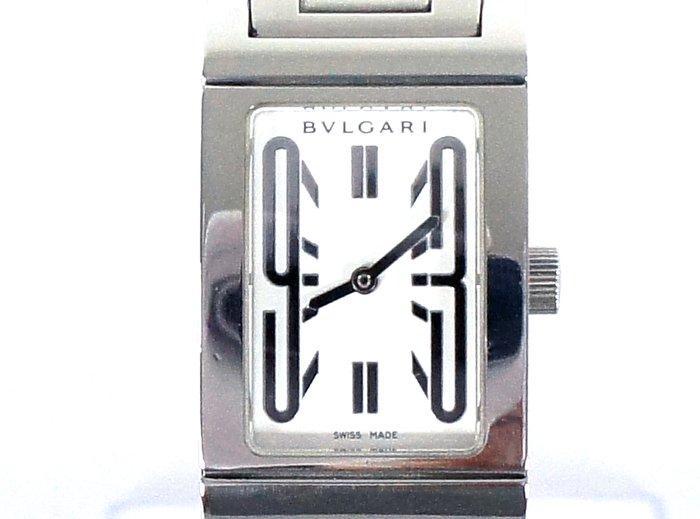 Bvlgari - Rettangolo Stainless Steel White Dial Quartz, Handtassen en Accessoires, Horloges | Heren