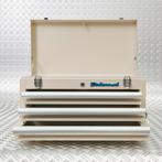 Datona Gereedschapskist met drie lades - wit - Datona, Doe-het-zelf en Bouw, Ophalen of Verzenden, Nieuw