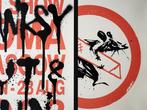 Banksy (1974) - Cut & Run - Official exhibition posters, Antiquités & Art