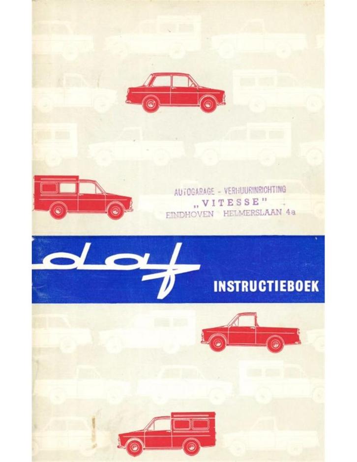 1965 DAF INSTRUCTIEBOEKJE NEDERLANDS, Auto diversen, Handleidingen en Instructieboekjes