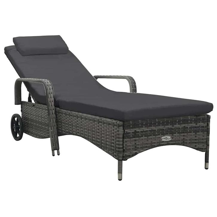 Stalen Ligbed met Kussen Retour Deal, Zomerdeal!, Jardin & Terrasse, Chaises longues, Envoi