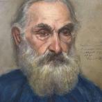 Francesco De Nicola (1882-1961) - Volto di anziano