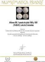 Espagne. Alphonse XIII. 1 Peseta 1900 y 1901 (19-00-01).