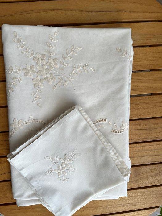 Tafelkleed (13) - 2.66 cm - 1.68 cm - De Franse elegantie, Antiek en Kunst, Antiek | Tapijten, Tafelkleden en Textiel