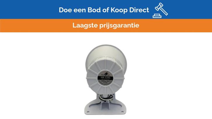 Bieden: Monacor 15W/8 Ohm 600-7000Hz Humidity Proof Horn Sp, Watersport en Boten, Navigatiemiddelen en Scheepselektronica, Ophalen of Verzenden