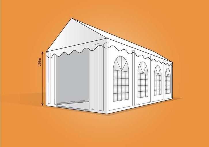 Ambisphere | 4x8m XXL GRIJS Feesttent-Partytent, Jardin & Terrasse, Tonnelles