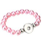 Fako Bijoux® - Armband Voor Click Buttons - Kralen - Roze, Handtassen en Accessoires, Verzenden, Nieuw