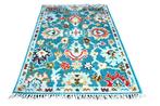 Turkoois Azerbeidzjaans - Vloerkleed - 96 cm - 69 cm -