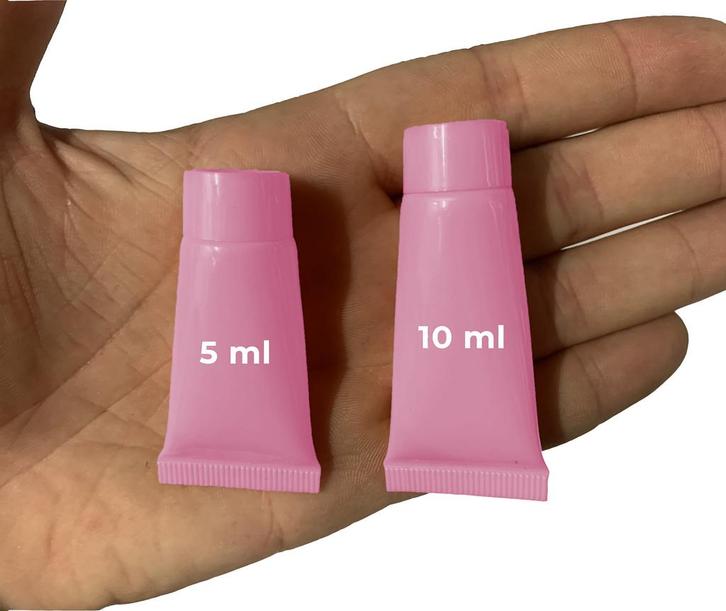 Set van 50 hervulbare, lege tubes (10 ml, roze), Doe-het-zelf en Bouw, Gereedschap | Overige machines, Nieuw, Verzenden