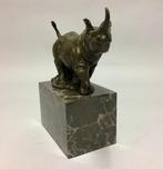 sculptuur, Neushoorn hesigneerd MILO - 19 cm - Brons, Antiek en Kunst