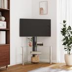 vidaXL Tv-standaard hoek 3-laags voor 32-70 inch zwart en, Nieuw, Verzenden