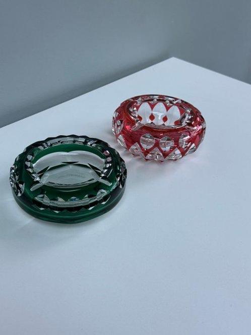 Val Saint Lambert - Cendrier (2) - Cristal, Antiek en Kunst, Antiek | Glaswerk en Kristal