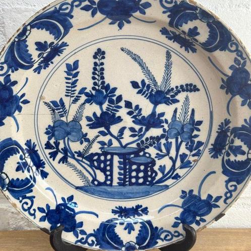 Bord - Aardewerk - Antieke Delfts blauwe aardewerk schaal, Antiek en Kunst, Antiek | Glaswerk en Kristal