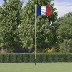 vidaXL Vlag met vlaggenmast Frankrijk 6,23 m aluminium, Diversen, Verzenden, Nieuw