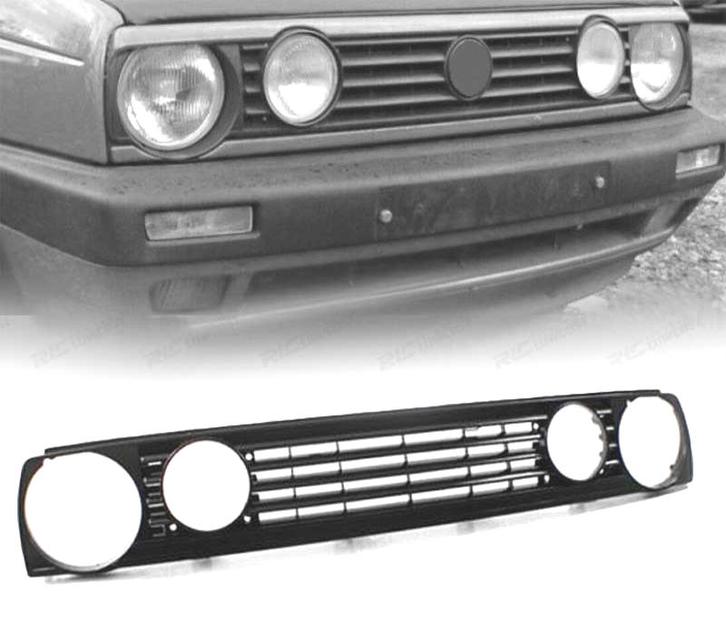 CALANDRE VOLKSWAGEN VW GOLF 2 MKII 83-91 NOIR, Auto-onderdelen, Carrosserie, Verzenden