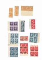 Frankrijk  - prachtig lot variëteiten: zadelsteek, dubbel, Postzegels en Munten, Gestempeld