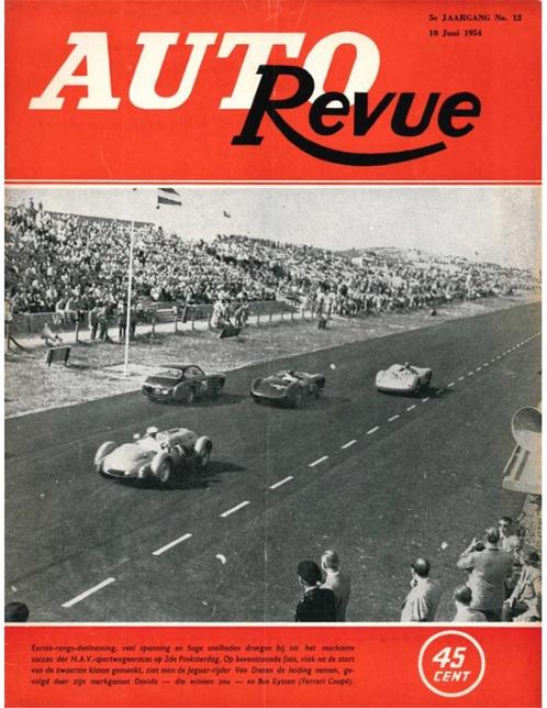 1954 AUTO REVUE MAGAZINE 11 NEDERLANDS, Boeken, Auto's | Folders en Tijdschriften