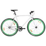 vidaXL Fiets met vaste versnelling 700 c 59 cm wit en groen, Fietsen en Brommers, Fietsen | Racefietsen, Verzenden, Nieuw