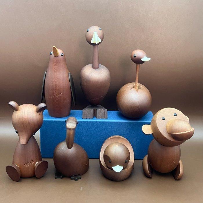 Senshukai  - Speelgoed meubels Seven Vintage wooden, Antiek en Kunst, Kunst | Designobjecten