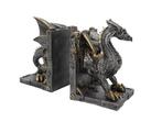 Beeldje - Dracus Machina Steampunk Dragon Bookends - Hars