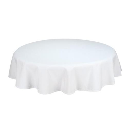Nappe de Table Ronde White 163cm Ø - Treb SP, Maison & Meubles, Cuisine | Linge de cuisine, Envoi