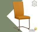 Leren eetkamerstoel Dry - Toledo Leem (geel/bruin) -, Overige kleuren, Nieuw, Leer, Ophalen of Verzenden