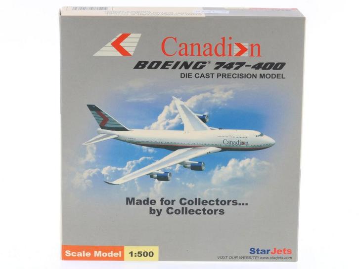 Schaal 1:500 StarJets SJCDN003 Canadian Airlines Boeing 7..., Hobby en Vrije tijd, Modelbouw | Vliegtuigen en Helikopters, Zo goed als nieuw