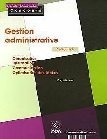 Gestion administrative - Catégorie A -  Magali Boursier, Livres, Livres Autre, Envoi
