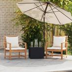vidaXL Tuinstoelen 2 pcs Bruin 60 x 65 x 76.5 cm Massief, Tuin en Terras, Tuinsets en Loungesets, Verzenden, Nieuw