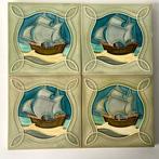 Art Deco Tegel (4) - Art Deco - 1920-1930 - Tegels - Schepen, Antiek en Kunst