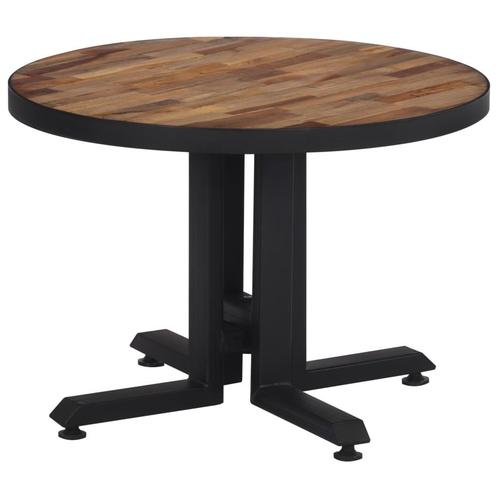 vidaXL Table basse ronde Ø55x40 cm teck de récupération, Maison & Meubles, Tables | Tables de salon, Neuf, Envoi