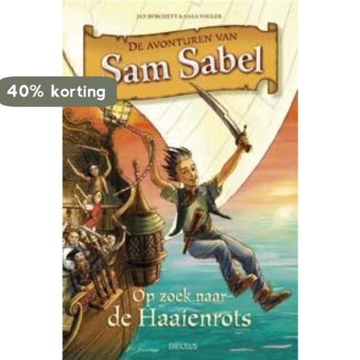 De avonturen van Sam Sabel - Op zoek naar de Haaienrots, Boeken, Kinderboeken | Jeugd | 10 tot 12 jaar, Zo goed als nieuw, Verzenden