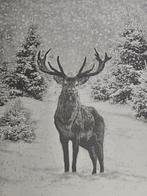 Wandtapijt in Jacquard van Alpaca Majestueus hert onder de, Antiek en Kunst, Antiek | Tapijten, Tafelkleden en Textiel