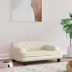 vidaXL Hondenmand 70x45x30 cm kunstleer crèmekleurig, Verzenden, Nieuw