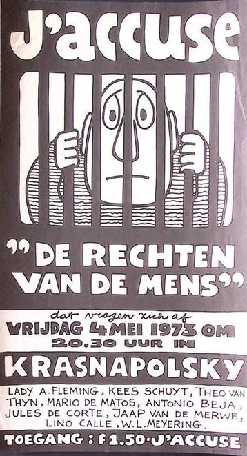 Poster over demonstratie voor mensen rechten bij het Kras..., Verzenden