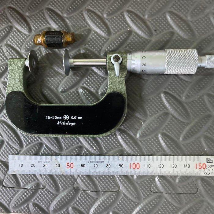 Mitutoyo Tooth Thickness Micrometer 25–50 mm — Precision, Antiek en Kunst, Antiek | Wandborden en Tegels