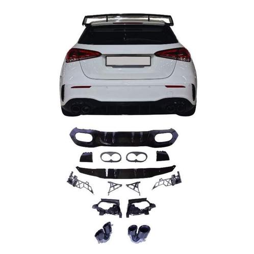 Diffuser voor mercedes a-klasse w177 hatchback 2019+ dubbele, Auto-onderdelen, Carrosserie