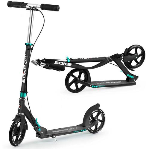 Kinderstep - autoped - zwart turquoise - aluminium, Fietsen en Brommers, Steps, Nieuw, Ophalen of Verzenden