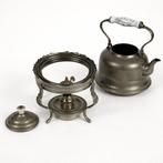 Bouilloire sur pied et brûleur - étain - Bouilloire en étain