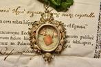 Reliquaire - Argent, Textile, Verre - 1750-1800 - Sainte, Antiquités & Art