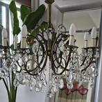 Lustre - Italie vintage des années 50 - Laiton, Cristal,, Antiek en Kunst
