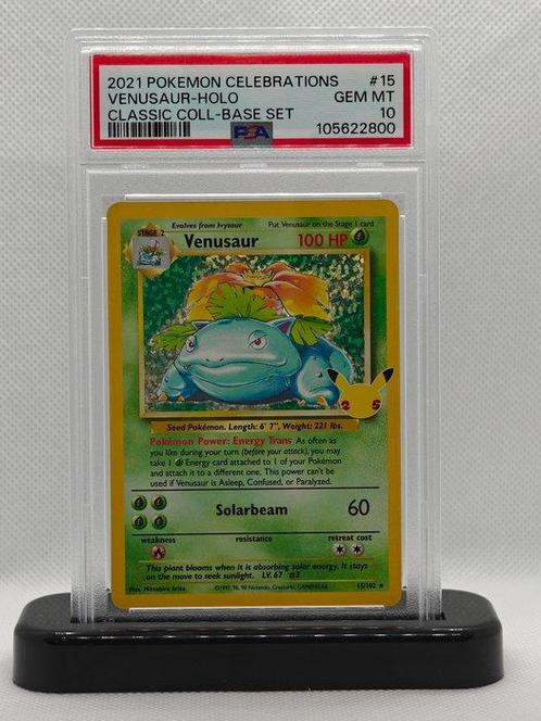 Pokémon - 1 Graded card - PSA 10 MINT Venusaur 15/102 - no, Hobby en Vrije tijd, Verzamelkaartspellen | Pokémon