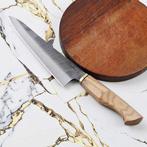 Keukenmes - R677 - Olive - Italië - chefs Gyuto mes, Antiek en Kunst