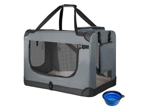 Veiling - Vouwbare Hondentransportbox / Bench Lassie L - Gri, Dieren en Toebehoren, Hondenbenches