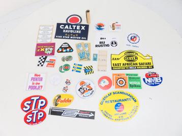 Sticker set XXXL thema automobiel met o.a Caltex, Micheli..., Ophalen of Verzenden