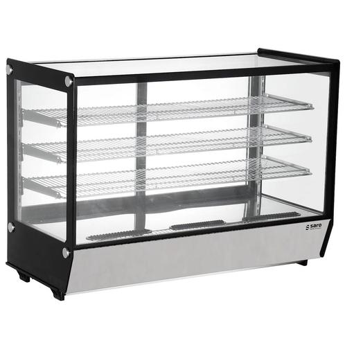 Koelvitrine | TAMAR | 225L | Zwart/RVS | +2°C/+8°C |, Zakelijke goederen, Horeca | Keukenapparatuur, Nieuw in verpakking, Verzenden