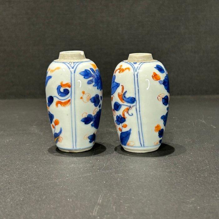 Vaas - Porselein - China - Kangxi (1662-1722) (Zonder, Antiek en Kunst, Antiek | Overige Antiek