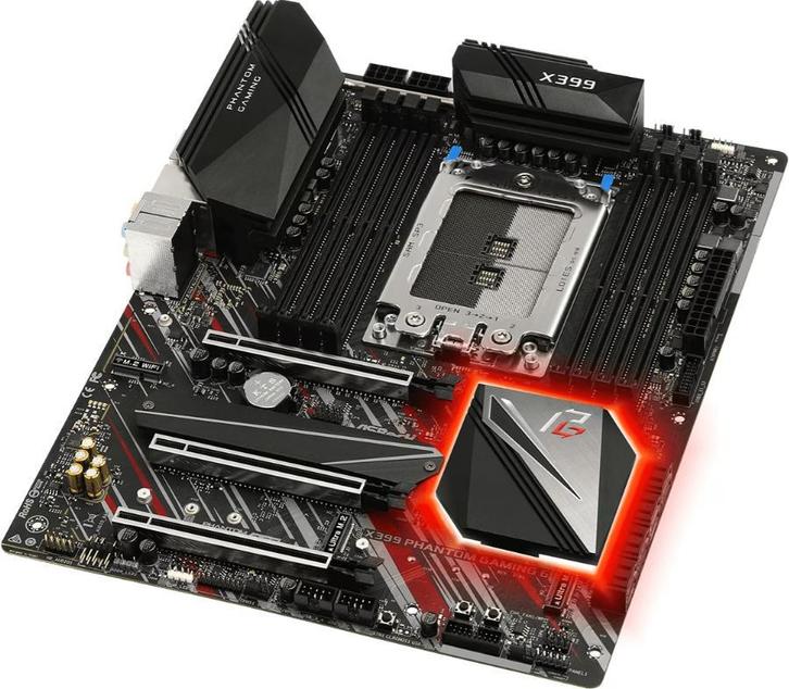 ASRock X399 Phantom Gaming 6 AMD TR4 ATX Threadripper, Computers en Software, Moederborden, DDR4, AMD, Nieuw, Ophalen of Verzenden